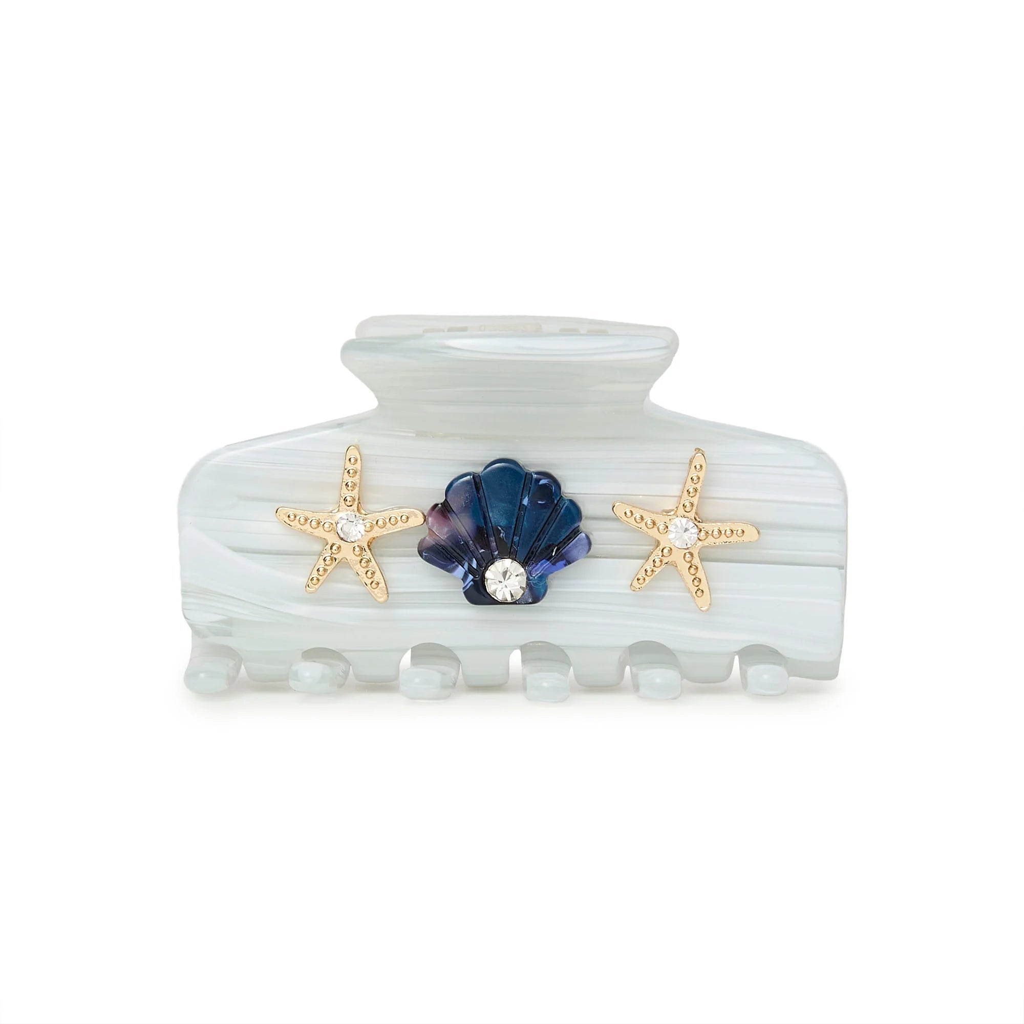 Lele Sadoughi Marble Mini Seashell Claw Clip