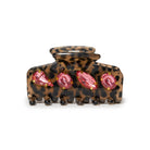 Lele Sadoughi Mini Cheetah Crystal Claw Clip - Endless Waves
