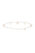 Lele Sadoughi Mother of Pearl Heart Charm Chain Belt - Endless Waves