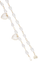 Lele Sadoughi Mother of Pearl Heart Charm Chain Belt - Endless Waves