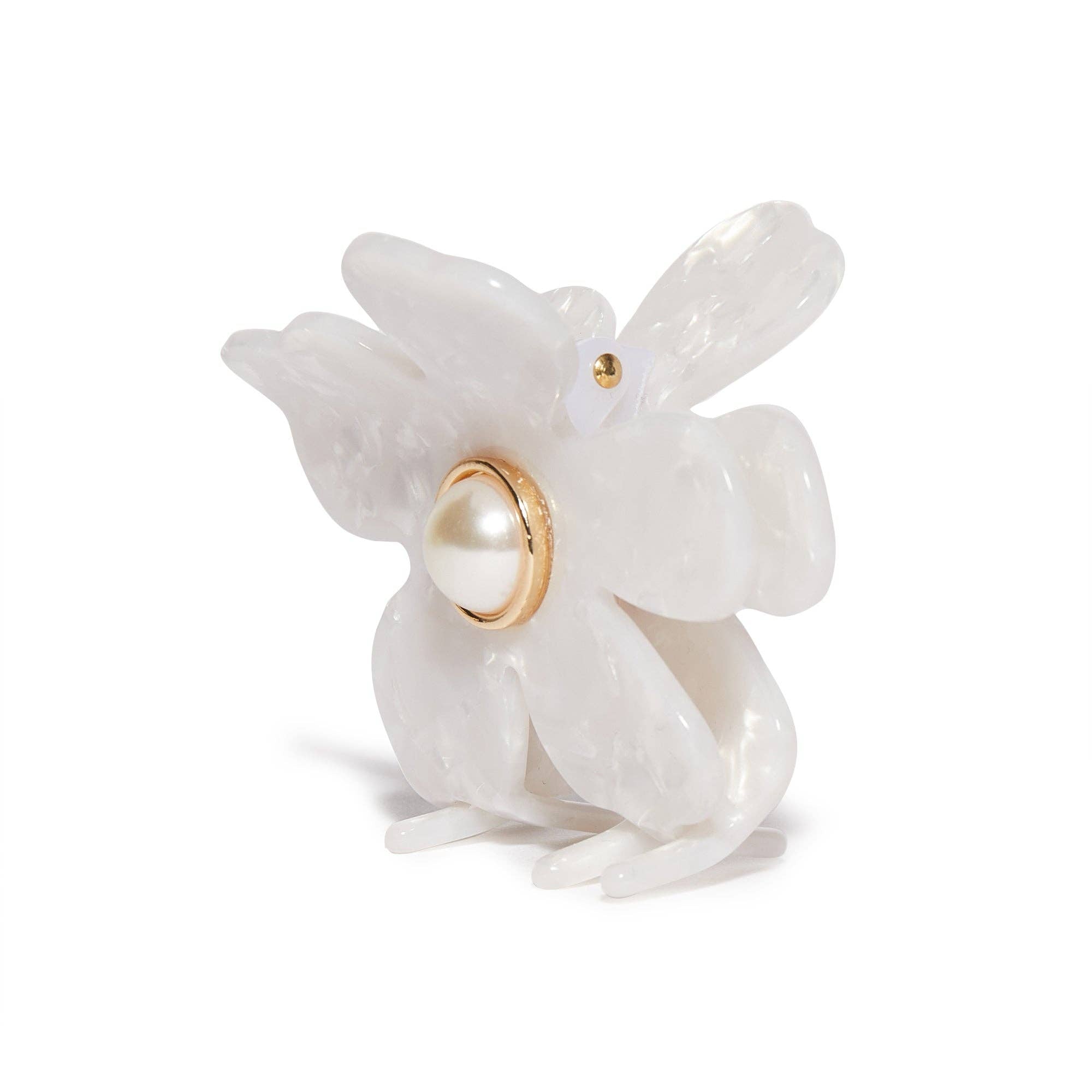 Lele Sadoughi Mother of Pearl Lily Claw Clip - Endless Waves
