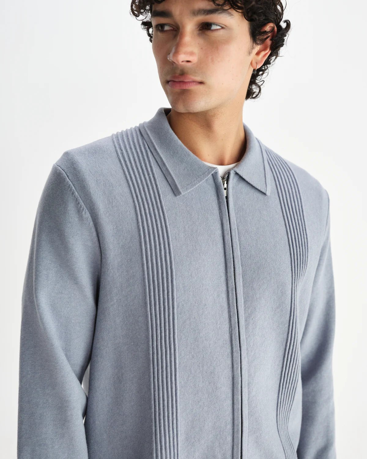 Wax London Lennox Milano Stripe Knitted Polo Endless Waves