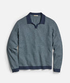 Liam Long Sleeve Sweater Polo - Endless Waves