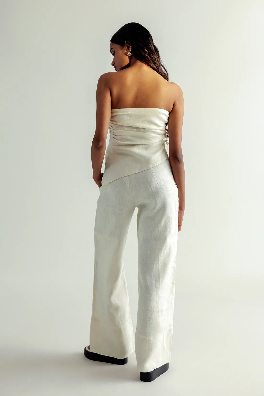 Linen Gianna Pants - Endless Waves