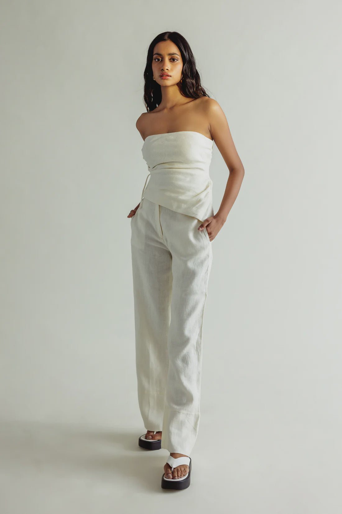 Summer Away Summer Away Linen Salem Top Endless Waves