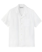 Linen Short Sleeve Camp Shirt - Endless Waves