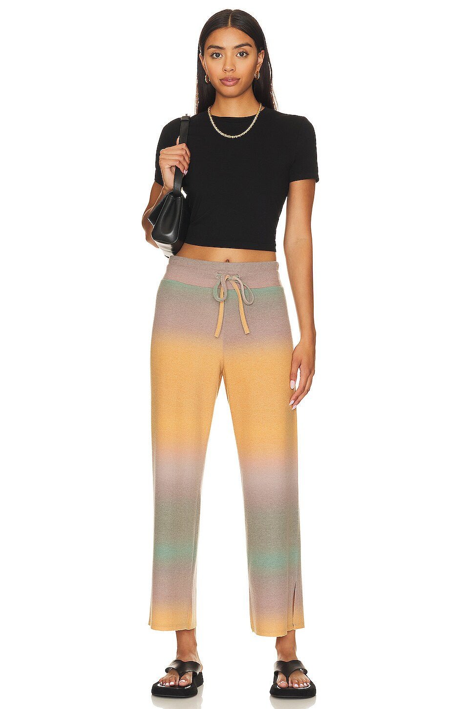 LNA Brushed Sunset Print Kismet Pant