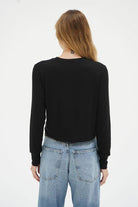 LNA Long Sleeve Ribbed Crew