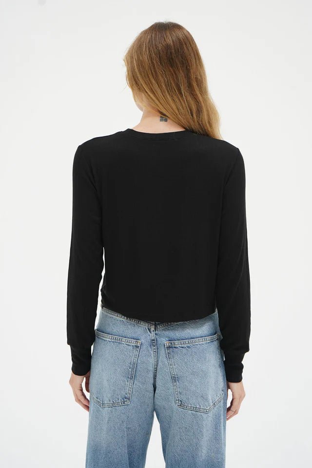 LNA Long Sleeve Ribbed Crew