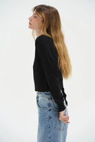 LNA Long Sleeve Ribbed Crew