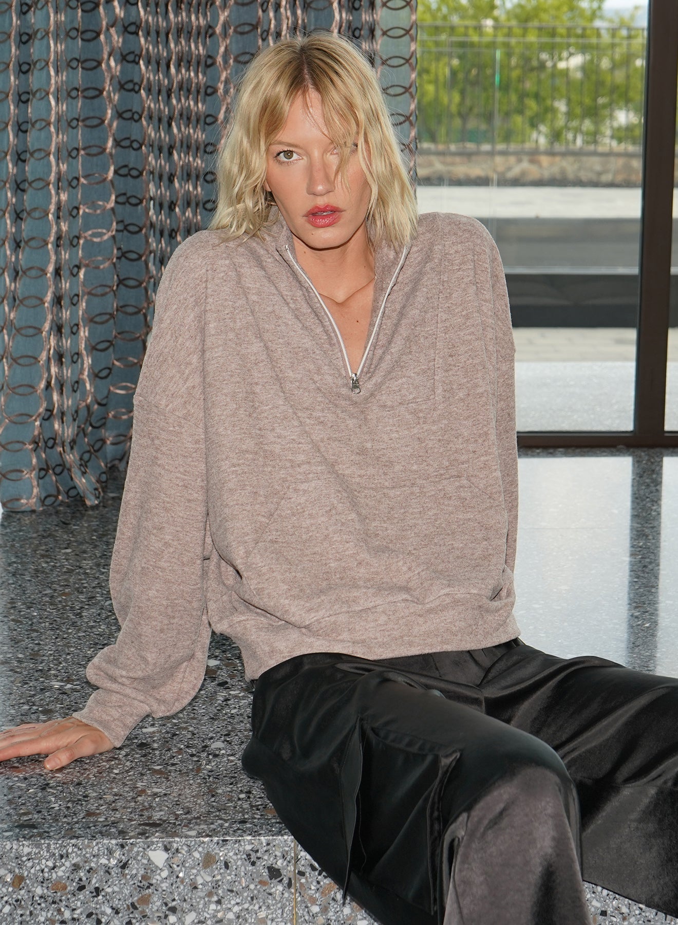 LNA LNA Blake Brushed Half - Zip Endless Waves