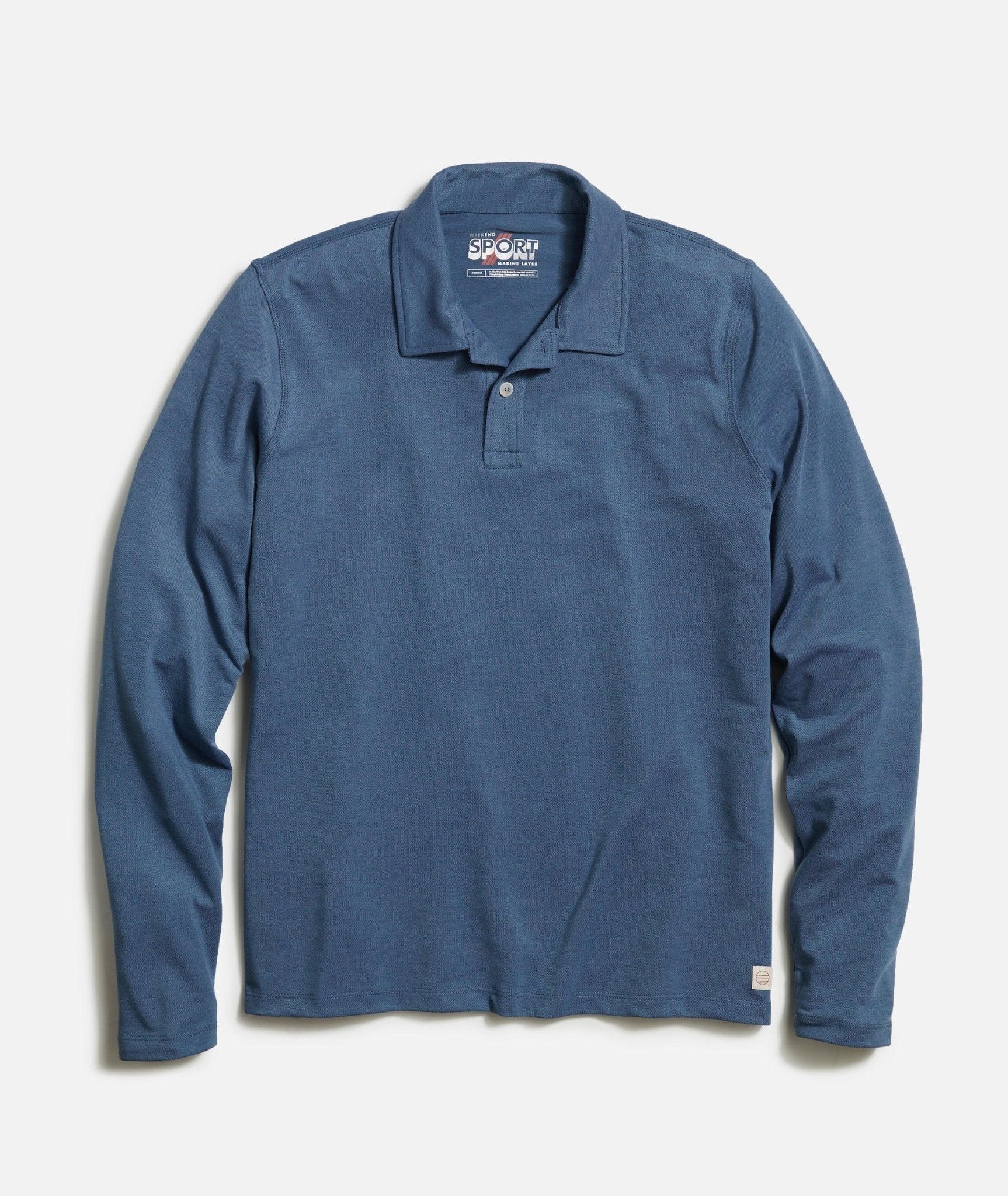 Marine Layer Marine Layer Long Sleeve Air Polo - Final Sale Endless Waves