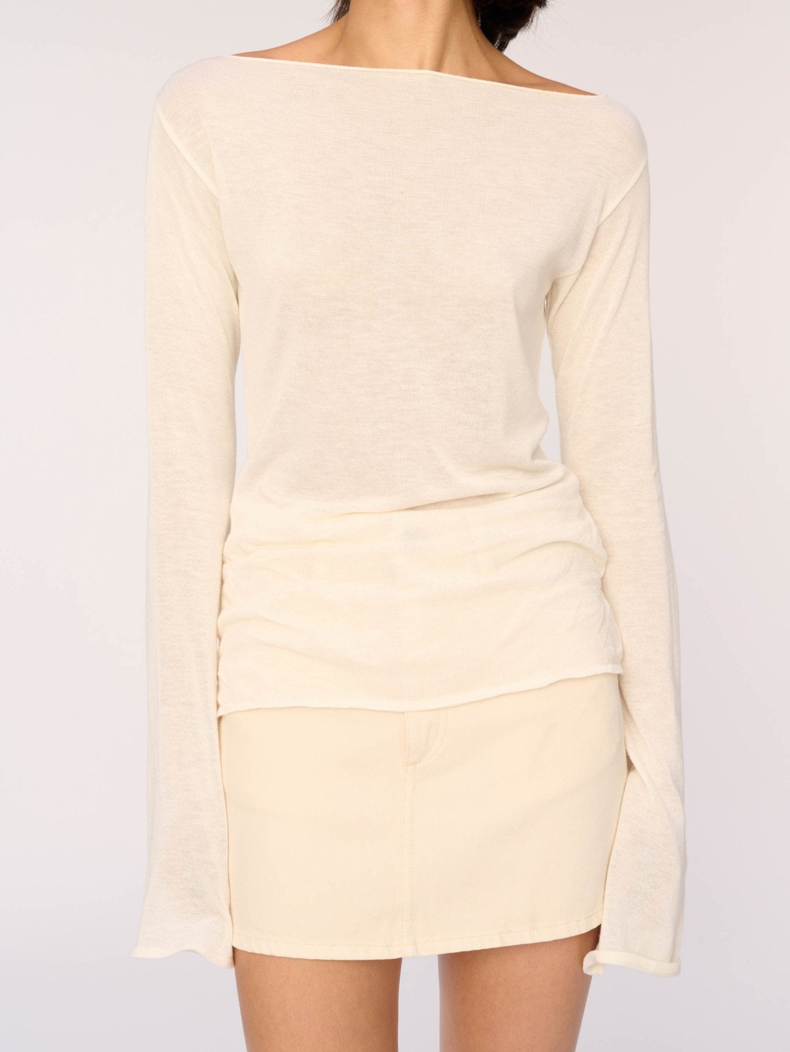 DL1961 DL1961 Layering Lab Long Sleeve Boat Neck Endless Waves