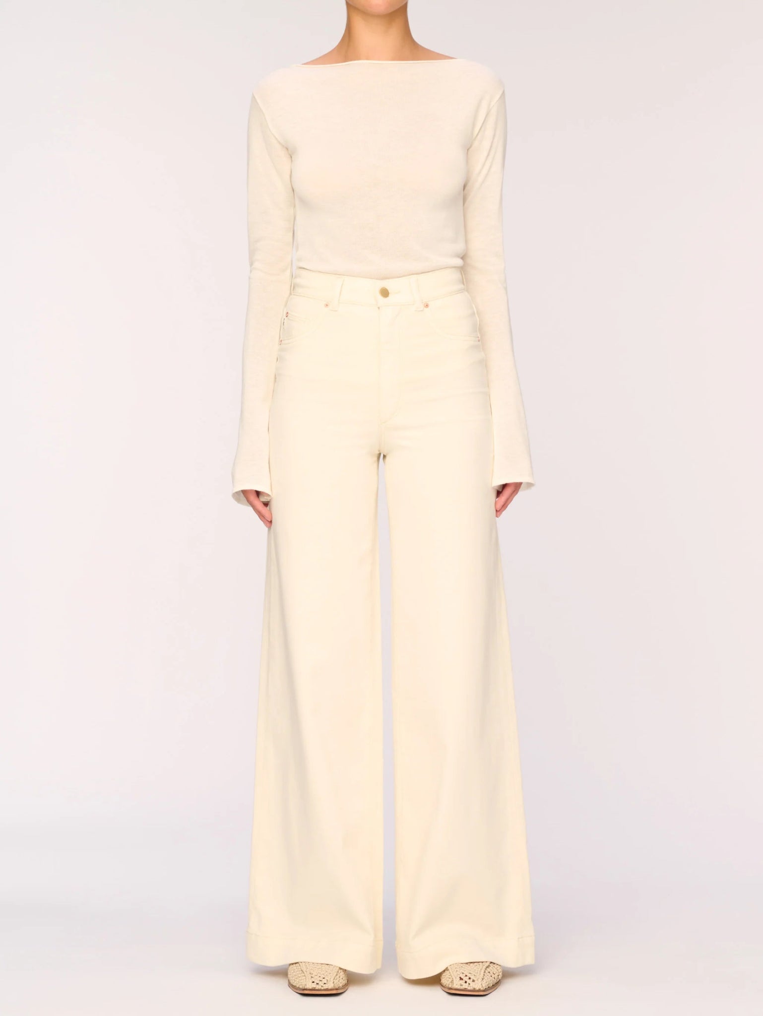 DL1961 DL1961 Layering Lab Long Sleeve Boat Neck Endless Waves