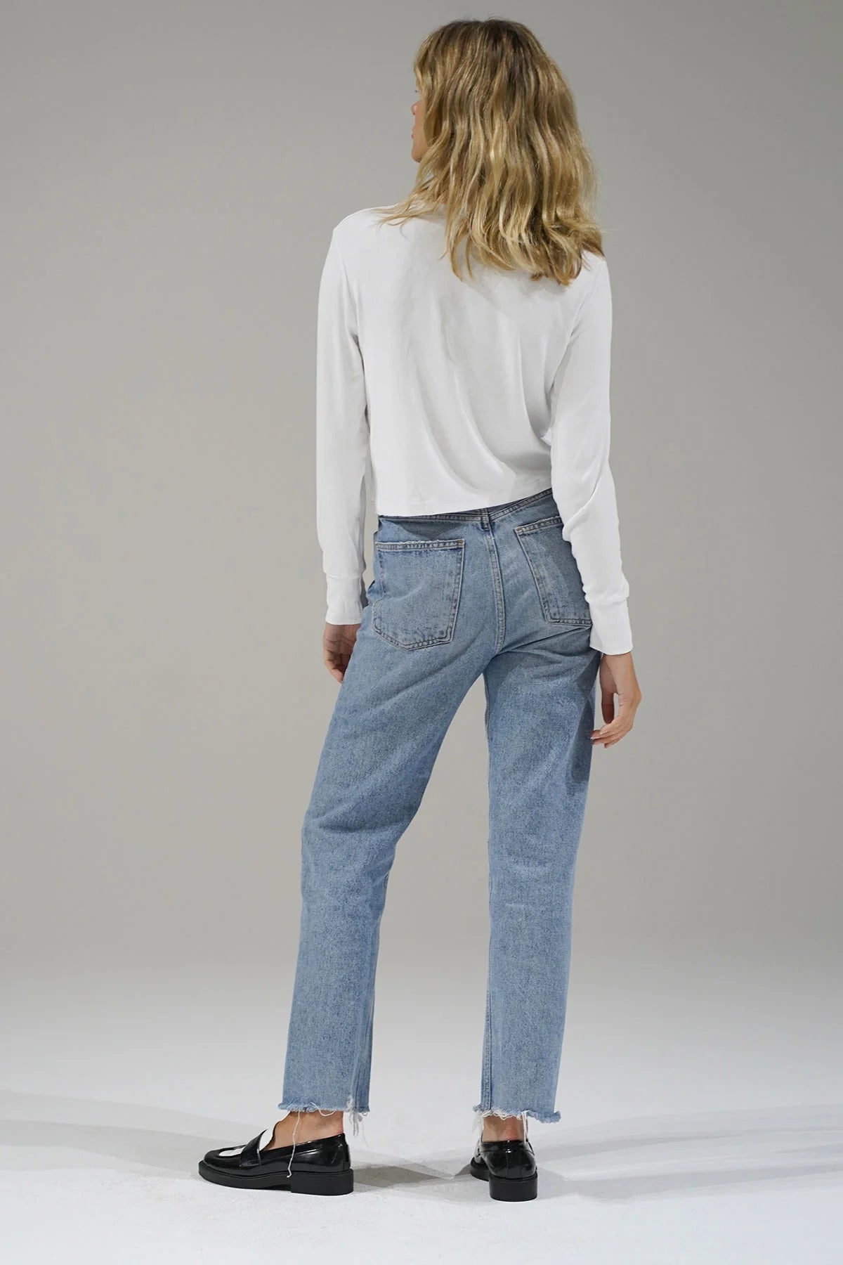 LNA LNA Long Sleeve Ribbed Crew Endless Waves