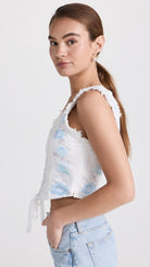 LoveShackFancy Corvelle Bustier Top