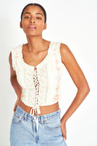 LoveShackFancy Corvelle Bustier Top - Endless Waves