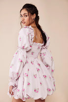 LoveShackFancy Janey Dress – Floral Puff Sleeve Mini - Endless Waves