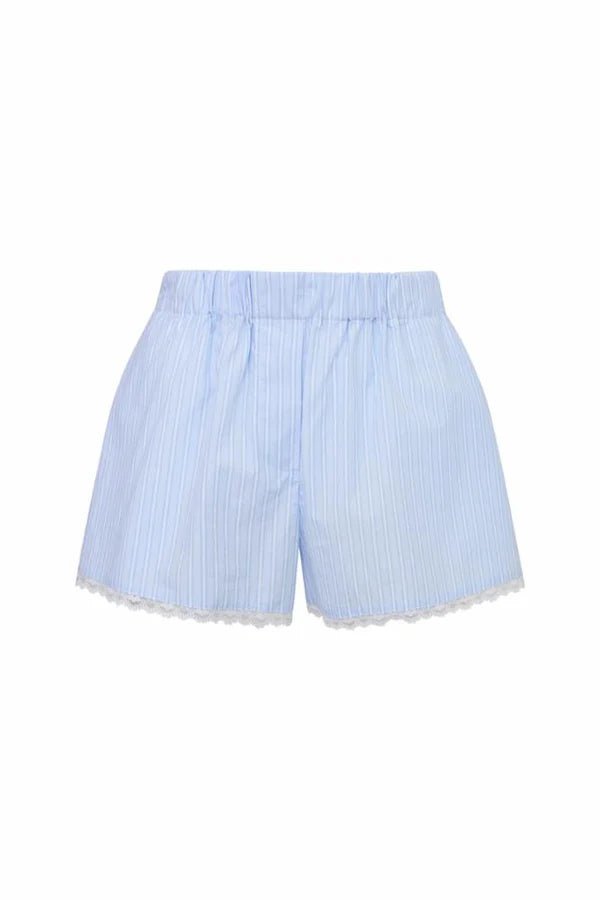 LoveShackFancy Lodi Lace Shorts - Endless Waves