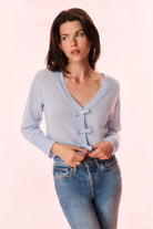 LoveShackFancy Luisella Lightweight Cashmere Cardigan - Endless Waves