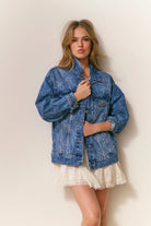 LoveShackFancy Valette Bow Denim Jacket - Endless Waves