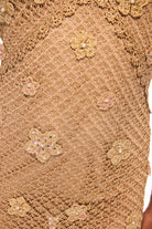LoveShackFancy Vreya Metallic Crochet Halter Dress - Endless Waves