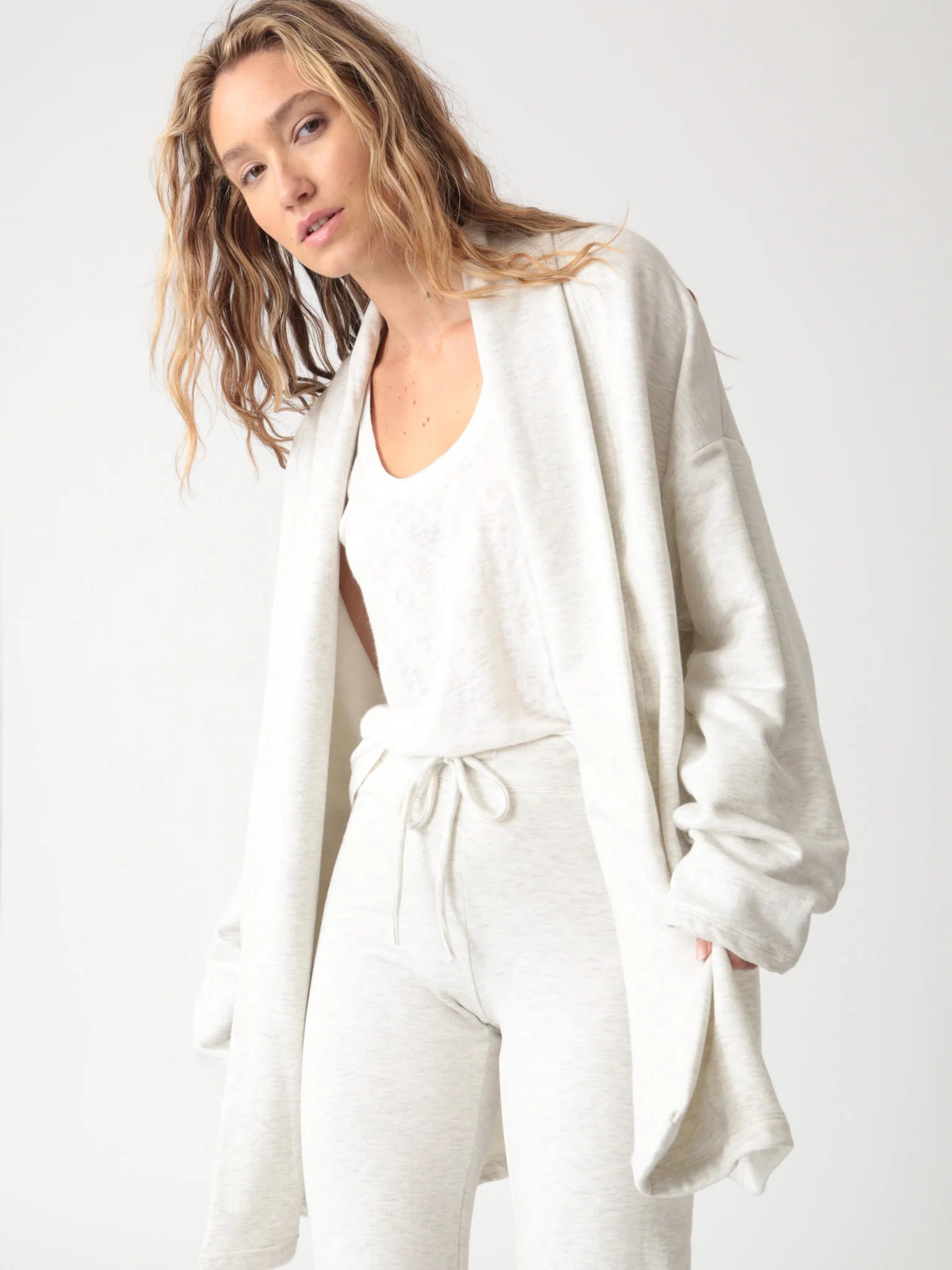 Electric & Rose Electric & Rose Luxe Fleece Cardigan Endless Waves
