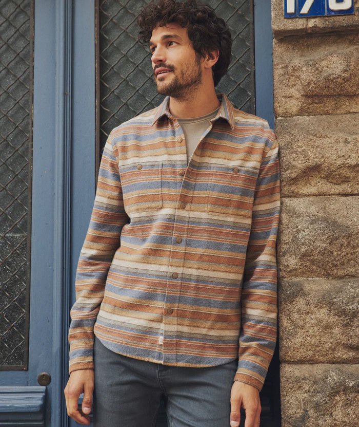 Maddox Baja Stripe Overshirt - Final Sale - Endless Waves