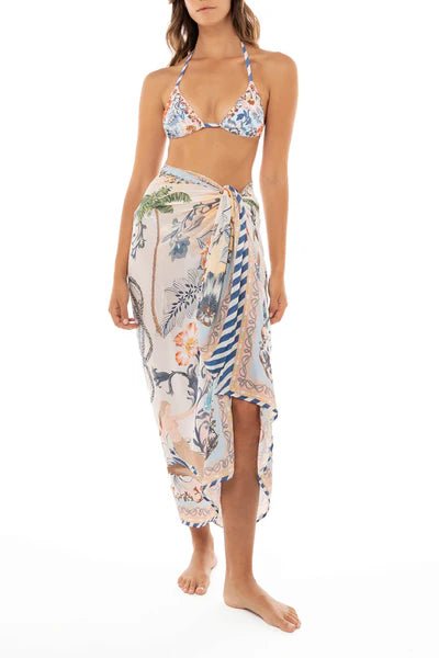 Marine Handmade Sarong Cover Up - Endless Waves