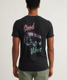 Marine Layer Re - Spun Graphic Tee: Good Vibes - Endless Waves