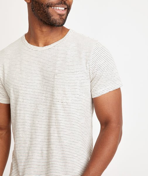Marine Layer Marine Layer Saddle Hem Pocket Tee - Final Sale Endless Waves
