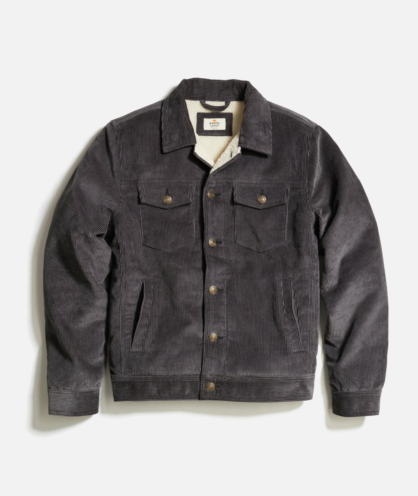 Marine Layer Marine Layer Boise Cord Sherpa Trucker Jacket Endless Waves