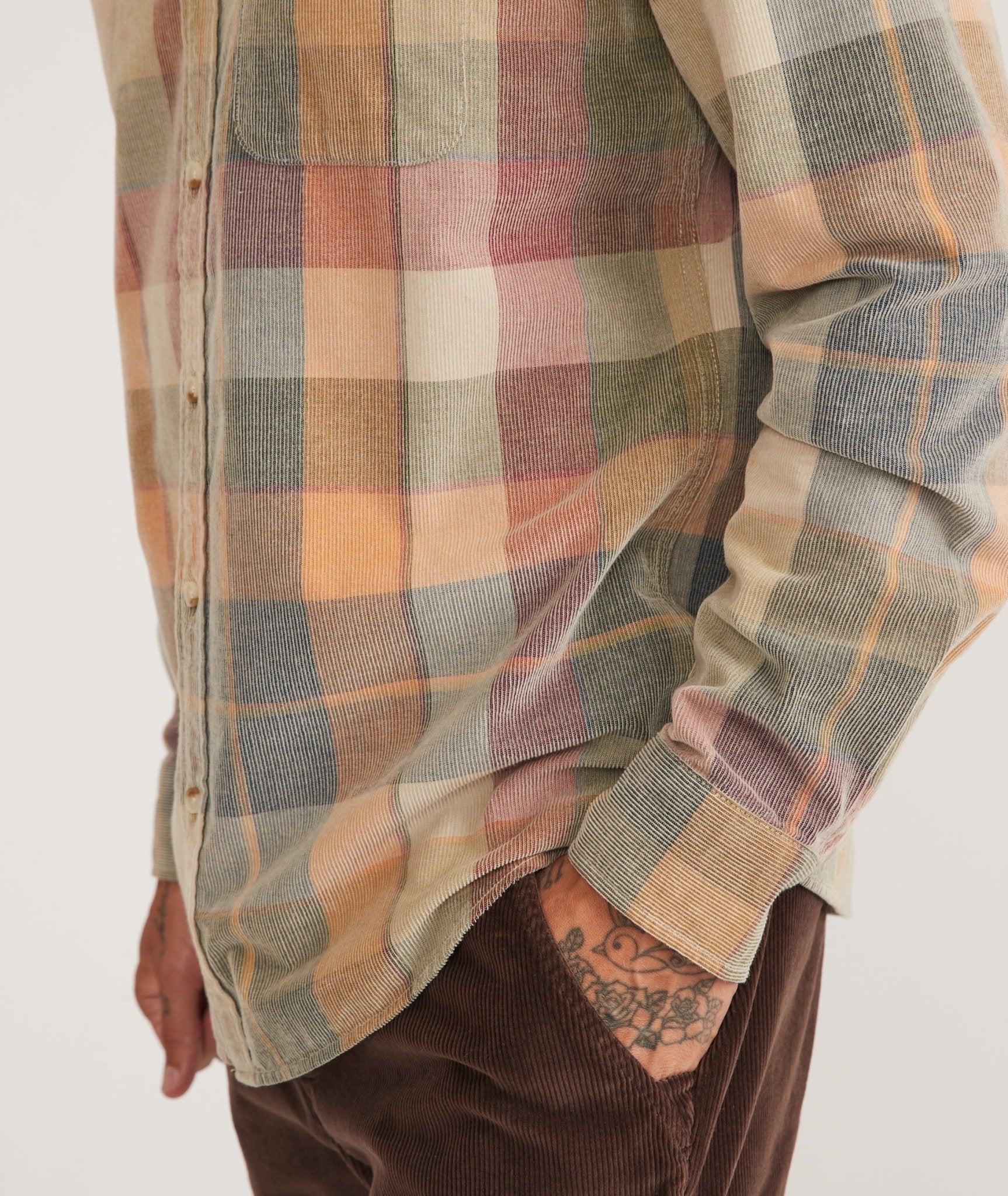 Marine Layer Marine Layer Lightweight Cord Shirt Endless Waves