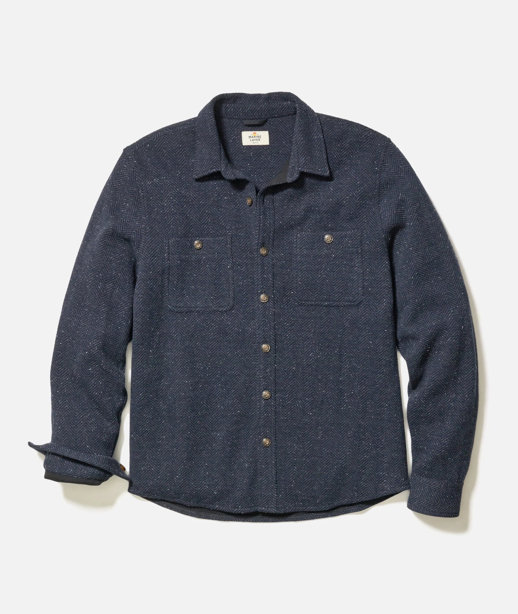Marine Layer Marine Layer Pacifica Stretch Twill Shirt Endless Waves