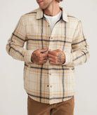 Marine Layer Marine Layer Plaid Snap Shacket Endless Waves