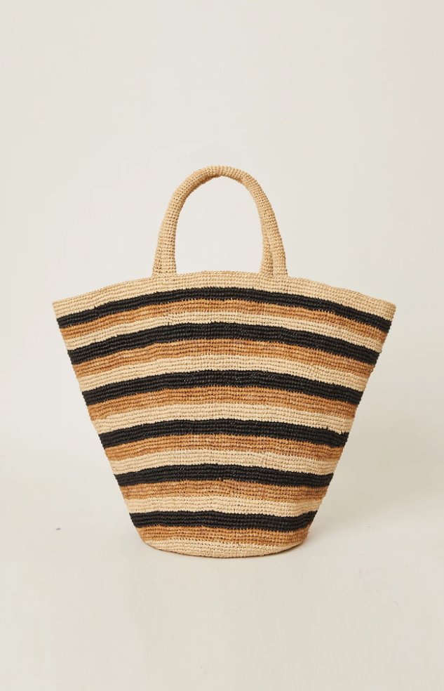 btb los angeles BTB Los Angeles Marisol Striped Tote Endless Waves