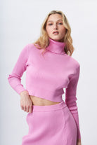 Maxime Cropped Turtleneck - Endless Waves