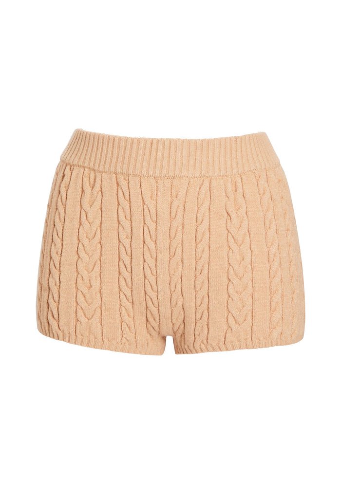 SER.O.YA SER.O.YA Molly Cable Knit Hot Short Endless Waves