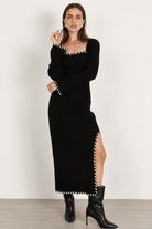 Mon Renn Trace Knit Midi Endless Waves