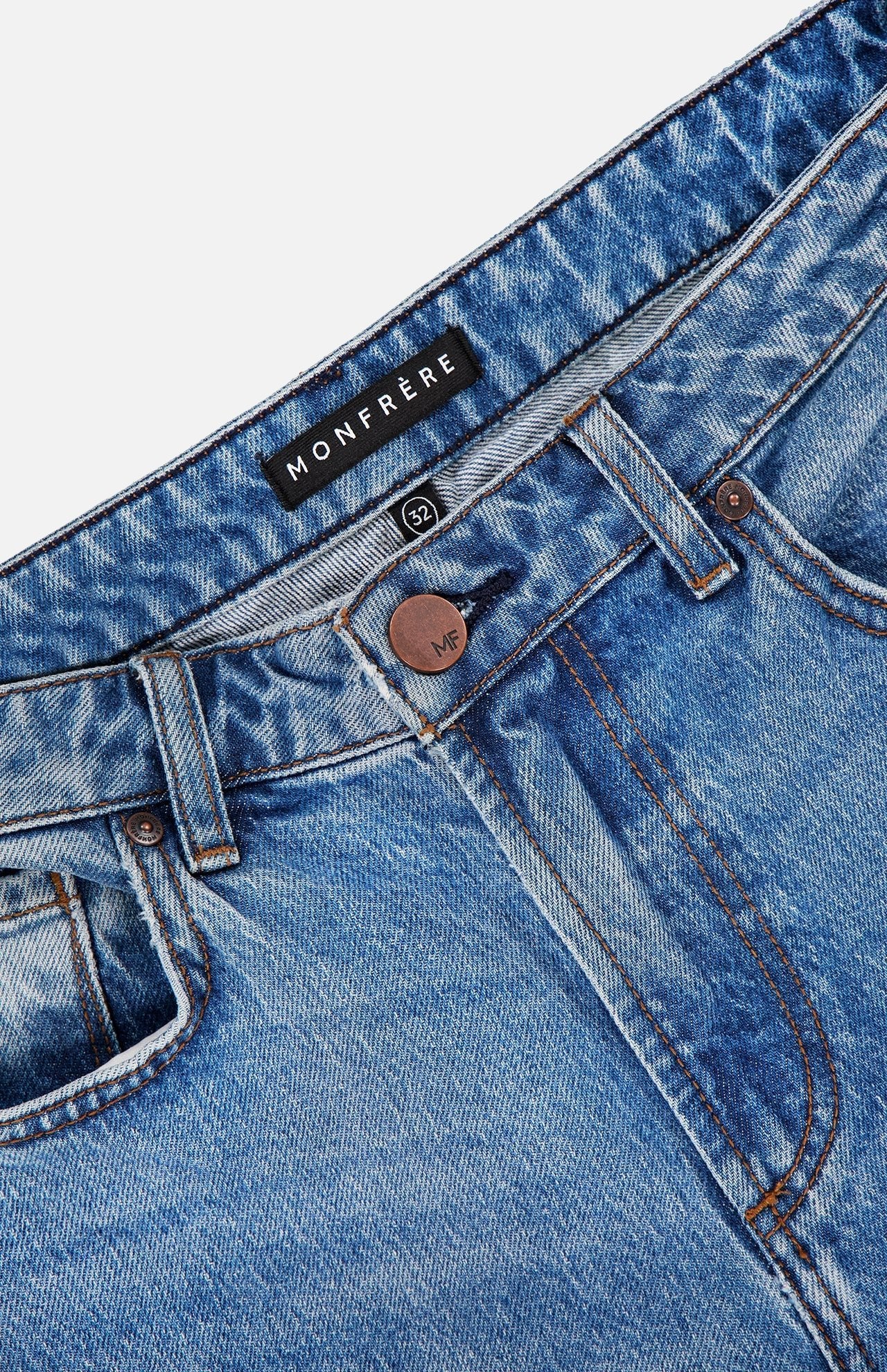 Monfrere Caine Straight Leg Jeans - Endless Waves