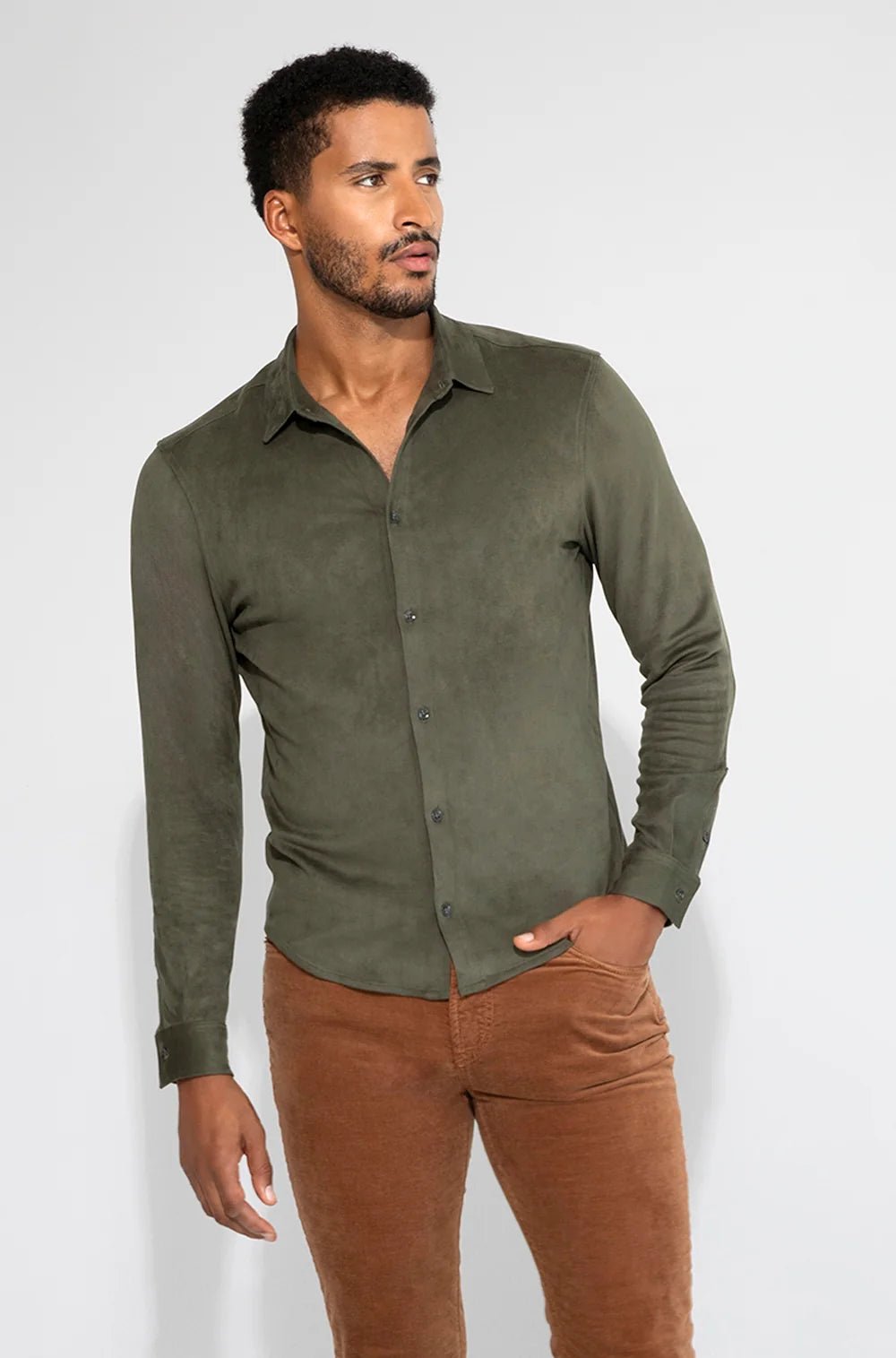 Monfrère Monfrère Cooper Shirt in Juniper Endless Waves