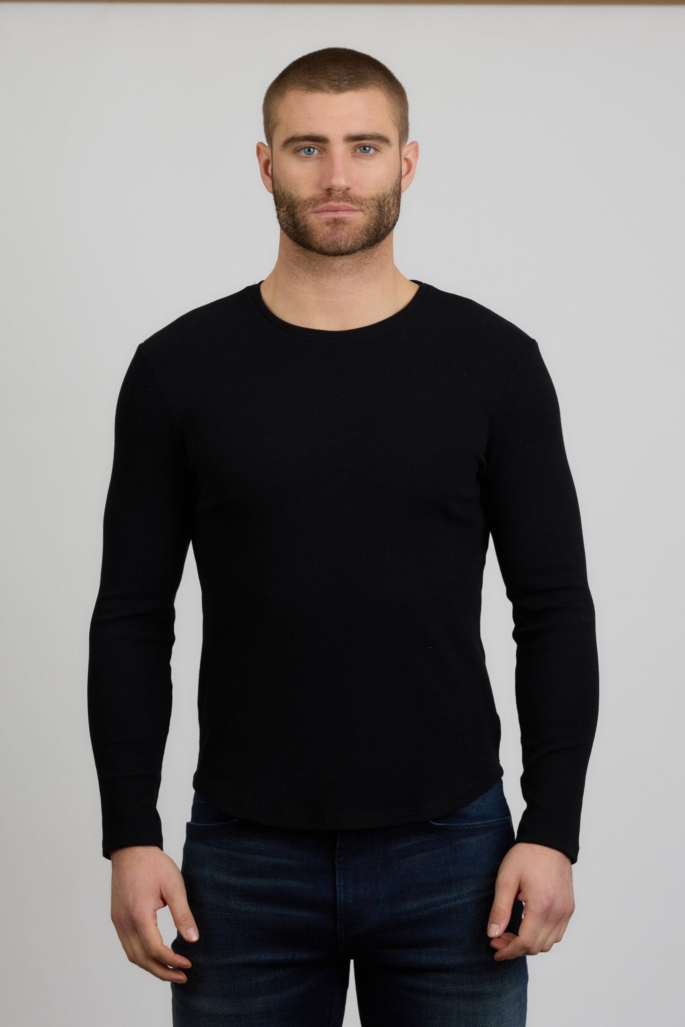 Monfrère Dann Ribbed Long Sleeve - Endless Waves