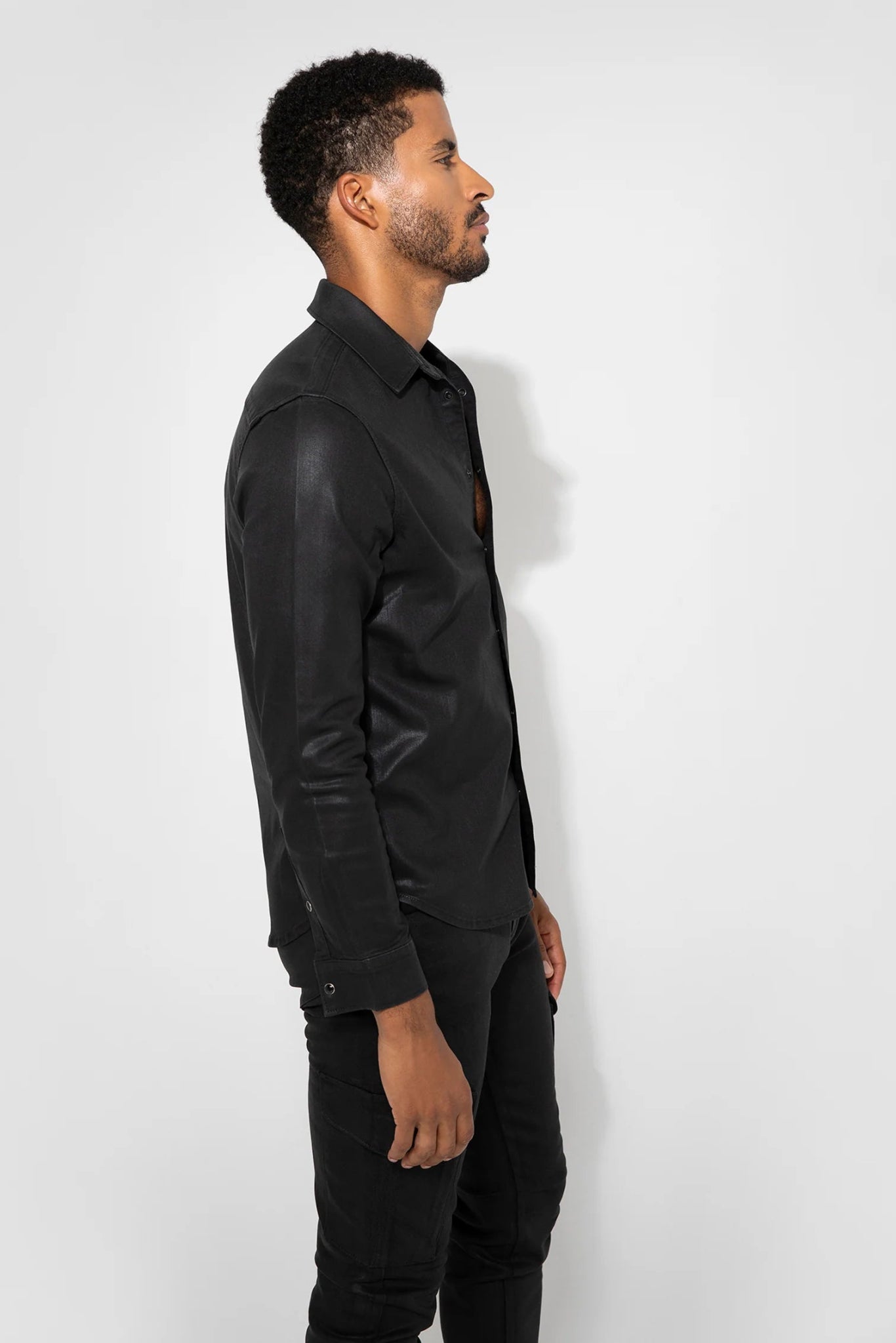 Monfrère Monfrère Cooper Coated Noir Shirt Endless Waves