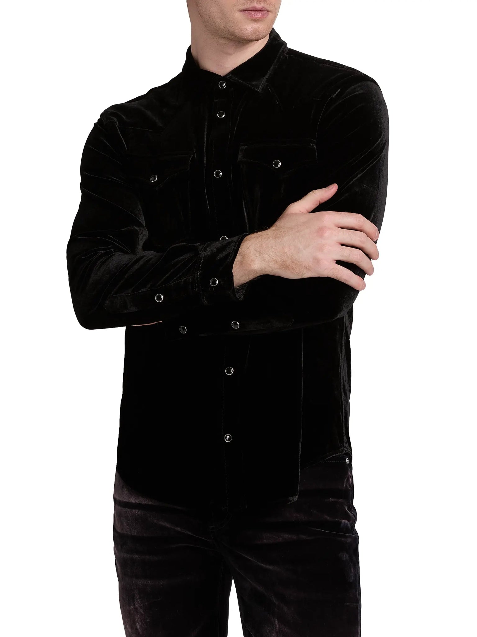 Monfrère Monfrere Eastwood Velvet Shirt Endless Waves
