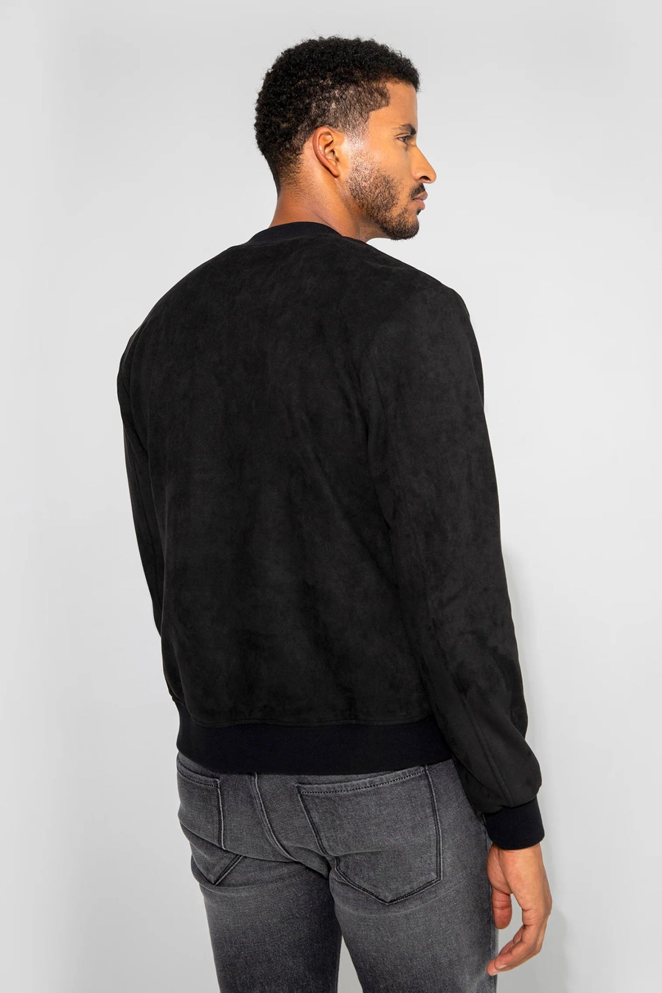 Monfrère Monfrere Maverick Butter Suede Noir Bomber Jacket Endless Waves