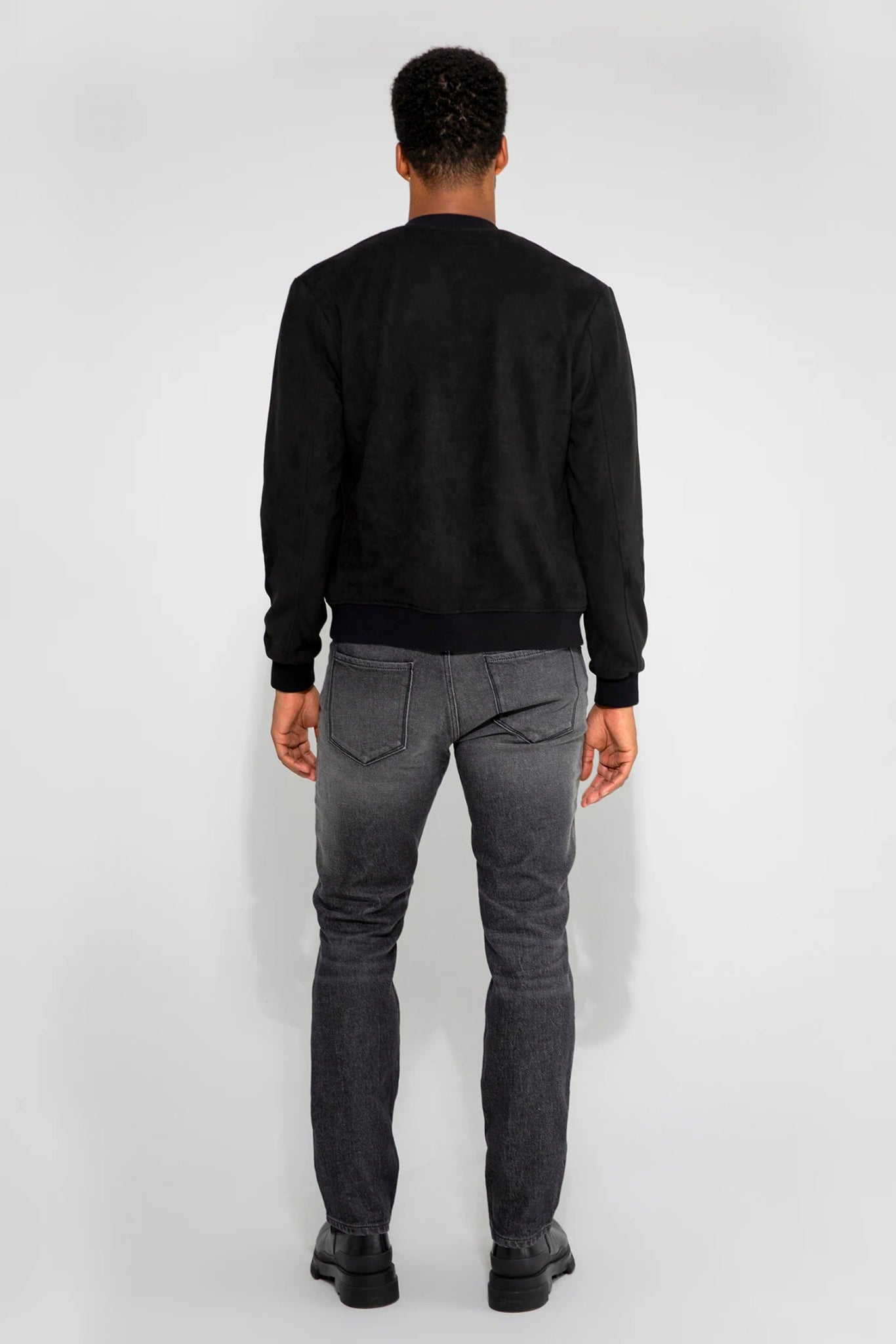 Monfrère Monfrere Maverick Butter Suede Noir Bomber Jacket Endless Waves