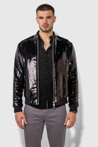Monfrère Monfrère Ryder Sequin Noir Bomber Endless Waves