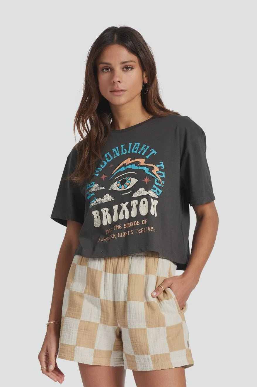 Brixton Brixton Moonlight Tour Cropped Tee Endless Waves