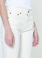 Noend Denim Farrah Mid Rise Cropped Kick Flare