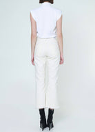Noend Denim Farrah Mid Rise Cropped Kick Flare